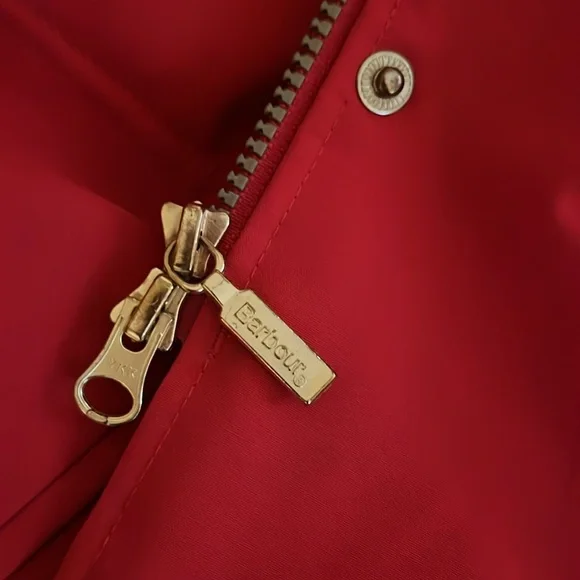New Women's Barbour Glenrothes Waterproof Jacket Color Red Size 8 - Picture 8 of 8